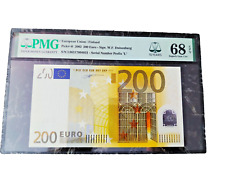 NOTA DE EURO 200 PMG 68 🇪🇺 W.F.DUISENBERG FINLÂNDIA 2002 "L" DINHEIRO RARO TOP ***, usado comprar usado  Enviando para Brazil