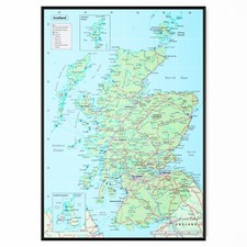 Scotland map poster for sale  LONDON