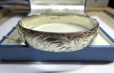 hallmarked silver bangle hinged for sale hallmarked silver bangle hinged for sale SCARBOROUGH