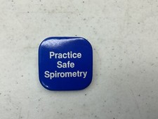 Pinback de botão de espirometria Practice Safe comprar usado  Enviando para Brazil