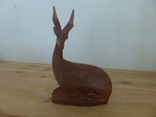 Handgeschnitzte figur antilope gebraucht kaufen  Medelby