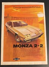 Usado, Anúncio de impressão de carro vintage Chevy Chevrolet Monza comprar usado  Enviando para Brazil