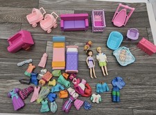 Lote De Muñecas Polly Pocket Juguete Lote Madre Padre Bebé Muebles Ropa  segunda mano  Embacar hacia Mexico