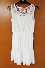 Boohoo cream pleated for sale  HYTHE