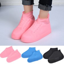 Usado, Capa de sapato impermeável silicone antiderrapante água da chuva borracha pé bota overshoe comprar usado  Enviando para Brazil
