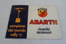Manuale abarth ricambi usato  Santena