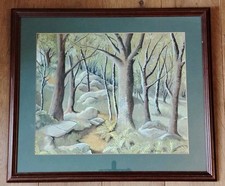Original vintage watercolour for sale  ROYSTON