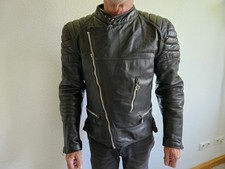 Echtleder motorradjacke schwar gebraucht kaufen  Jena