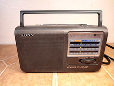Rádio portátil Sony modelo ICF-36 4 bandas clima/TV/AM/FM cabo de armazenamento em excelente estado usado comprar usado  Enviando para Brazil