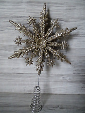 Christbaumspitze gold glitter gebraucht kaufen  Alsdorf