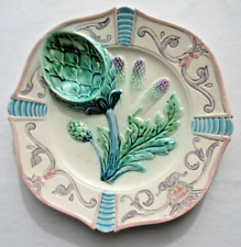 Assiette asperges barbotine d'occasion  Bonneuil-Matours