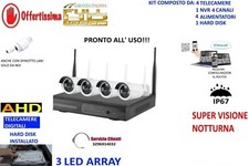 Kit videosorveglianza wireless usato  Aversa
