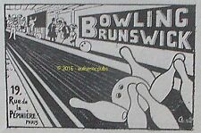 1909 brunswick bowling d'occasion  Expédié en Belgium