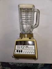 Liquidificador de 12 velocidades (máximo 385 Watts) com pulso, frasco de vidro e alcance duplo vintage  comprar usado  Enviando para Brazil