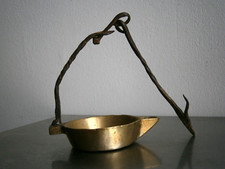 Lampe à huile Suspendu Bronze doré Fer forgé 18°s déco Luminaire Ancien comprar usado  Enviando para Brazil