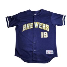 Camiseta Vintage Majestic Milwaukee Brewers Robin Yount Azul Verde EUA Tamanho Grande comprar usado  Enviando para Brazil