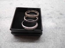 Set silber ringe gebraucht kaufen  Hamburg