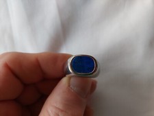 Silberring lapislazuli 59er gebraucht kaufen  Berlin