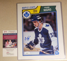 FOTO DE HÓQUEI ASSINADA POR FRANK NIGRO TORONTO MAPLE LEAFS COM CERTIFICADO DE AUTENTICIDADE AUTOGRAFADO JSA comprar usado  Enviando para Brazil