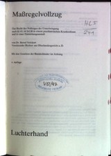 Massregelvollzug recht vollzug gebraucht kaufen  Koblenz