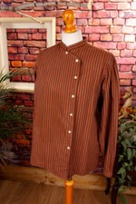 Blusa Vintage Original 80S Assimétrica Listras Marrons Algodão FIKIPSI M comprar usado  Enviando para Brazil