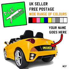 Personalised back kids for sale Personalised back kids for sale  CRAMLINGTON