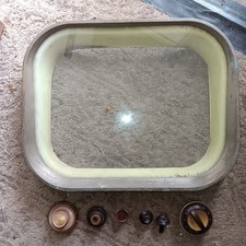 TV antiga retrô, steampunk, arte de parede, tela plana Proj. Peças, tela Pac Bell, usado comprar usado  Enviando para Brazil