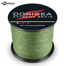 Dorisea Treccia 100m-2000m Maculato Verde e Nero Lenza da pesca intrecciata comprar usado  Enviando para Brazil