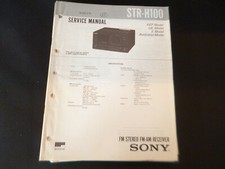 Original Service Manual Schaltplan Sony STR-H100 comprar usado  Enviando para Brazil