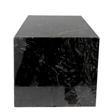 Usado, Cubo En Mármol Negro Marquinia Decoración Escultura de Tabla Arte Diseño H 15cm comprar usado  Enviando para Brazil