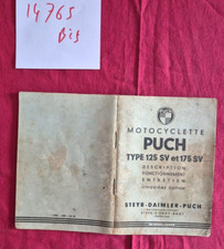 Usado, N°14765 bis  / PUCH type 15 SV et 175 SV / notice d'entretien en français 07-56 comprar usado  Enviando para Brazil