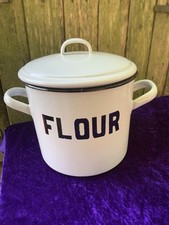 Vintage white enamel for sale  KING'S LYNN