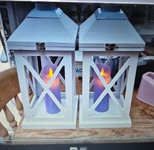 Wooden white lantern for sale  NORTHAMPTON