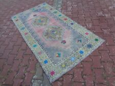 Tapete feito à mão 6,9 x 3,7 pés dança de tapetes vintage com cores para quarto infantil 835 comprar usado  Enviando para Brazil