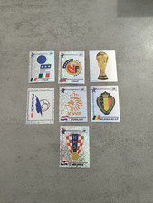 Panini World Cup France 98 Lotto 7 Scudetti Diversi nuovi con velina comprar usado  Enviando para Brazil