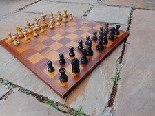 CONJUNTO DE XADREZ DE MADEIRA VINTAGE FINO COM CAIXA ORIGINAL KINGS 3 POLEGADAS comprar usado  Enviando para Brazil