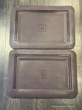 Tapetes de assoalho de borracha e vinil marrom GM fabricante de equipamento original com logotipo GM para caminhões 1990-1999, usado comprar usado  Enviando para Brazil