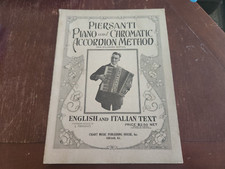 Método de piano e acordeão cromático Piersanti - Partituras em inglês e italiano, usado comprar usado  Enviando para Brazil