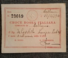 Regno italia tessera usato Regno italia tessera usato  Tribiano