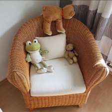 Wunderschöner korbsessel wei� gebraucht kaufen  Grevenbroich