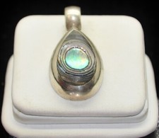 Berloque/pingente em forma de lágrima pedra brilhante prata esterlina #FMC043 comprar usado  Enviando para Brazil