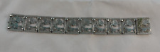 Pulseira vintage prata esterlina painel link casal cortejo/dança 7” comprar usado  Enviando para Brazil