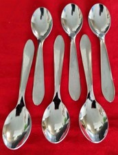 Conjunto de 6 colheres de açúcar colher de chá de café aço inoxidável minúscula pequena 3 3/4" L x 3/4"  comprar usado  Enviando para Brazil