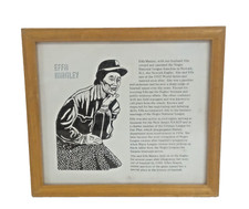 Newark Eagles Owner Effa Manley obra de arte por Tina Hoggatt, assinada por T. Hoggatt 1988. comprar usado  Enviando para Brazil