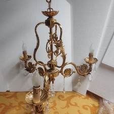 Lampadario ottone tre usato  Favara