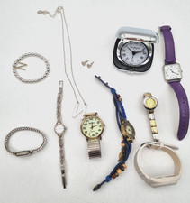 Paquete sin marca de relojes mixtos y un conjunto de joyas colores mezclados usados F2 segunda mano  Embacar hacia Mexico