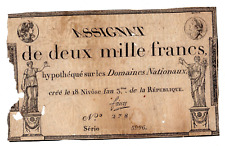 Assignat 2000 francs d'occasion  Paris I
