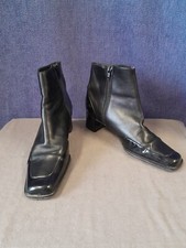 Black leather boots for sale  BRISTOL