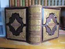 Usado, Antique HOLY BIBLE Leather Book 1883 FINE BINDING OLD NEW TESTAMENT PRAYER RARE comprar usado  Enviando para Brazil