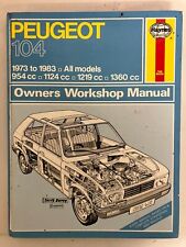 Haynes manual peugeot for sale  NEWQUAY
